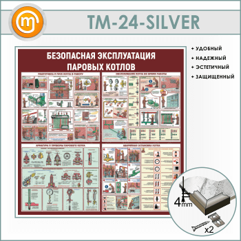 Стенд «Безопасная эксплуатация паровых котлов» (TM-24-SILVER)